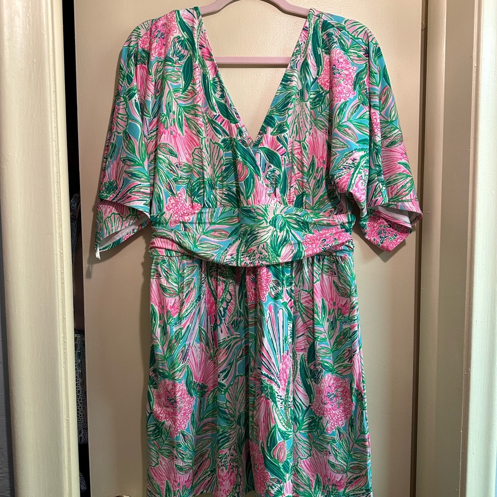 Lilly Pulitzer NWT Parigi Skort Romper size Large in Coming In Hot